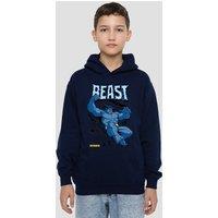 Marvel X-Men Beast Comic Youth Kids Pull-Over Hoodie, Navy | Size: 9-11 Years