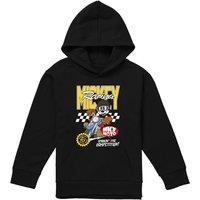 Disney Motor Bike Racing Youth Kids Pull-Over Hoodie, Black | Size: 5-6 Years