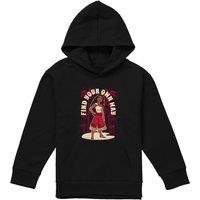 Disney Moana 2 Find Your Own Way Youth Kids Pull-Over Hoodie, Black | Size: 5-6 Years