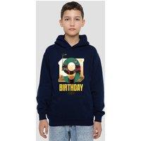 Disney Star Wars Boba Fett 9Th Birthday Space Youth Kids Pull-Over Hoodie, Navy | Size: 7-8 Years