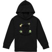 Disney The Princess & The Frog Never Lose Sight Youth Kids Pull-Over Hoodie, Black | Size: 9-11 Years