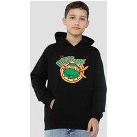 Nickelodeon TMNT Pizza Time Youth Kids Pull-Over Hoodie, Black | Size: 12-13 Years
