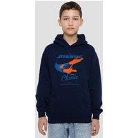 Disney Star Wars Classic Youth Kids Pull-Over Hoodie, Navy | Size: 7-8 Years