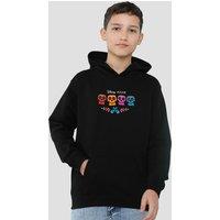 Disney Coco Full Color Logo Youth Kids Pull-Over Hoodie, Black | Size: 7-8 Years