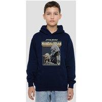 Disney Star Wars Grogo Legend Continues Youth Kids Pull-Over Hoodie, Navy | Size: 7-8 Years