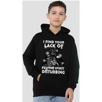 Disney Star Wars Christmas Darth Vader Lack Of Spirit Youth Kids Pull-Over Hoodie, Black | Size: 5-6 Years