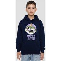Disney Toy Story Buzz Youth Kids Pull-Over Hoodie, Navy | Size: 7-8 Years