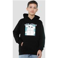 Disney Star Wars The Child Youth Kids Pull-Over Hoodie, Black | Size: 7-8 Years