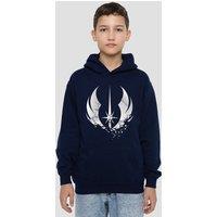 Disney Obiwan Kenobi Shattered Jedi Youth Kids Pull-Over Hoodie, Navy | Size: 9-11 Years