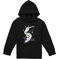 Disney Frozen Be Unique Rainbow With Olaf Youth Kids Pull-Over Hoodie, Black | Size: 9-11 Years