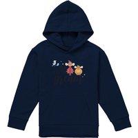 Disney Cinderella Team Dream With Jaq & Gus Youth Kids Pull-Over Hoodie, Navy | Size: 5-6 Years