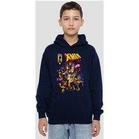 Marvel X-Men Front Cover Team Youth Kids Pull-Over Hoodie, Navy | Size: 12-13 Years
