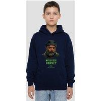 Marvel Secret Invasion Who Do You Trust Youth Kids Pull-Over Hoodie, Navy | Size: 5-6 Years