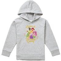 Disney Princess Christmas Season Of Giving Ariel, Tiana Youth Kids Pull-Over Hoodie, Athletic Heather in Grey | Size: 9-11 Years