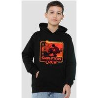Disney Star Wars: Skeleton Crew Retro Kids Badge Youth Kids Pull-Over Hoodie, Black | Size: 5-6 Years