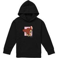 Disney Bambi Face Youth Kids Pull-Over Hoodie, Black | Size: 9-11 Years