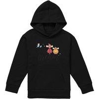 Disney Cinderella Team Dream With Jaq & Gus Youth Kids Pull-Over Hoodie, Black | Size: 9-11 Years