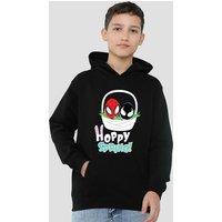 Marvel Spiderman Hoppy Spring Youth Kids Pull-Over Hoodie, Black | Size: 12-13 Years