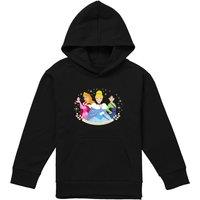 Disney Princess Christmas Dreams Cinderella, Aurora, Mulan Youth Kids Pull-Over Hoodie, Black | Size: 12-13 Years