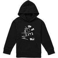 Disney Mickey Mouse Geometric Shapes Youth Kids Pull-Over Hoodie, Black | Size: 9-11 Years