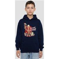 Marvel Guardians Of The Galaxy Seasons Grootings Youth Kids Pull-Over Hoodie, Navy | Size: 7-8 Years