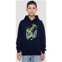 Marvel Hulk Gamma Smash Youth Kids Pull-Over Hoodie, Navy | Size: 9-11 Years