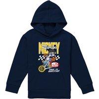 Disney Motor Bike Racing Youth Kids Pull-Over Hoodie, Navy | Size: 9-11 Years