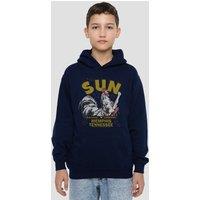 Sun Records Rockabilly Rooster Youth Kids Pull-Over Hoodie, Navy | Size: 5-6 Years