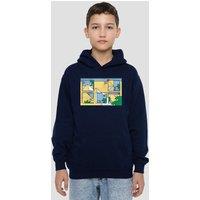 Pink Floyd Pyramids Youth Kids Pull-Over Hoodie, Navy | Size: 9-11 Years