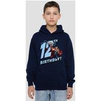 Marvel Thor Birthday 12 Youth Kids Pull-Over Hoodie, Navy | Size: 7-8 Years