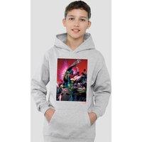 Marvel X-Men Wolverine Nightcrawler Cover Youth Kids Pull-Over Hoodie, Athletic Heather in Grey | Size: 5-6 Years