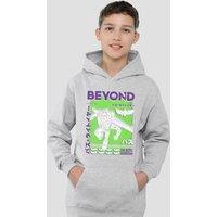 Disney Buzz Galactic Guardian Youth Kids Pull-Over Hoodie, Athletic Heather in Grey | Size: 7-8 Years