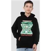Nickelodeon TMNT Pizza Takeway Youth Kids Pull-Over Hoodie, Black | Size: 9-11 Years