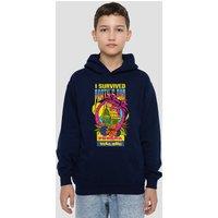 One Piece I Survived Party'S Bar Youth Kids Pull-Over Hoodie, Navy | Size: 7-8 Years