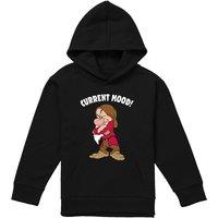 Snow White And The Seven Dwarfs, Current Mood, Grumpy Youth Kids Pull-Over Hoodie, Black | Size: 12-13 Years