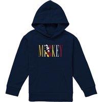 Disney Mickey Mouse Multicolor Name Youth Kids Pull-Over Hoodie, Navy | Size: 5-6 Years