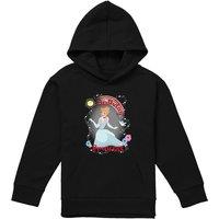 Disney Cinderella Birthday Princess Youth Kids Pull-Over Hoodie, Black | Size: 12-13 Years