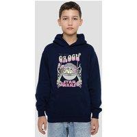 Disney Star Wars Hippie Grogu Youth Kids Pull-Over Hoodie, Navy | Size: 9-11 Years