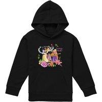 Disney Princess Snow White, Pocahontas, Sleeping Beauty Youth Kids Pull-Over Hoodie, Black | Size: 5-6 Years