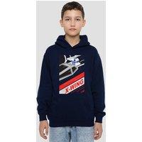Disney Star Wars R2D2 Xwing Droid Youth Kids Pull-Over Hoodie, Navy | Size: 12-13 Years