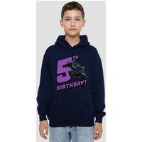 Marvel Black Panther Birthday 5 Youth Kids Pull-Over Hoodie, Navy | Size: 12-13 Years