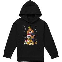 Paw Patrol Skye Chase Christmas Tree Youth Kids Pull-Over Hoodie, Black | Size: 9-11 Years