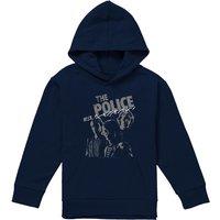 The Police Japanese Photo Youth Kids Pull-Over Hoodie, Navy | Size: 7-8 Years