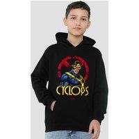 Marvel X-Men Cyclops Logo Youth Kids Pull-Over Hoodie, Black | Size: 12-13 Years