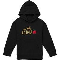 Disney Snow White Fa La La & All That Christmas Sparkle Youth Kids Pull-Over Hoodie, Black | Size: 5-6 Years