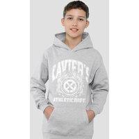 Marvel X-Men Professor Xaviers Athletic Dept White Youth Kids Pull-Over Hoodie, Athletic Heather in Grey | Size: 5-6 Years