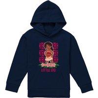 Disney Moana 2 Simea Little Sis Youth Kids Pull-Over Hoodie, Navy | Size: 7-8 Years