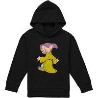Snow White And The Seven Dwarfs, Dopey Poses Youth Kids Pull-Over Hoodie, Black | Size: 9-11 Years