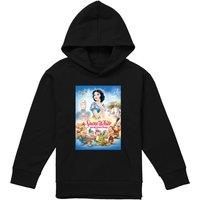 Disney Snow White Modern Movie Poster Youth Kids Pull-Over Hoodie, Black | Size: 5-6 Years