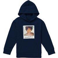 Whitney Houston Snapshot Youth Kids Pull-Over Hoodie, Navy | Size: 5-6 Years